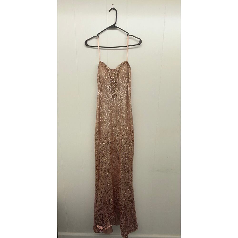 Camielle La Vie Rose Gold Gala Dress